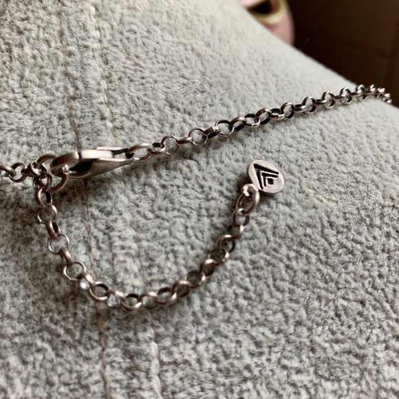 SILPADA Sterling Mother Of Pearl Coin Necklace 925 - Picture 9 of 10